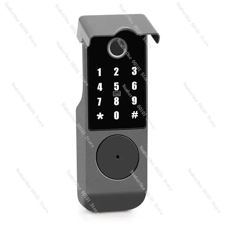 Stainless Steel Security Door with Full View Design, Double Fingerprint & Card Access, Multi-Lock Smart Entry