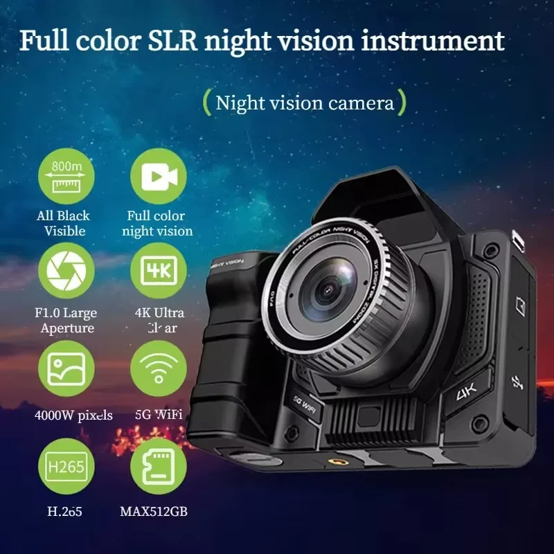 Professional Shoot Wifi Trail Video Camera 4k Digital Recording Function Night Vision Scope for Hunting Day and Night Vision