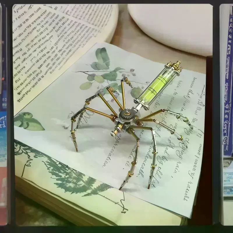 

1 Set 3D Puzzles Insects Assembly Creative Handmade Metal Puzzles DIY Mechanical Spider Metal Model Kit