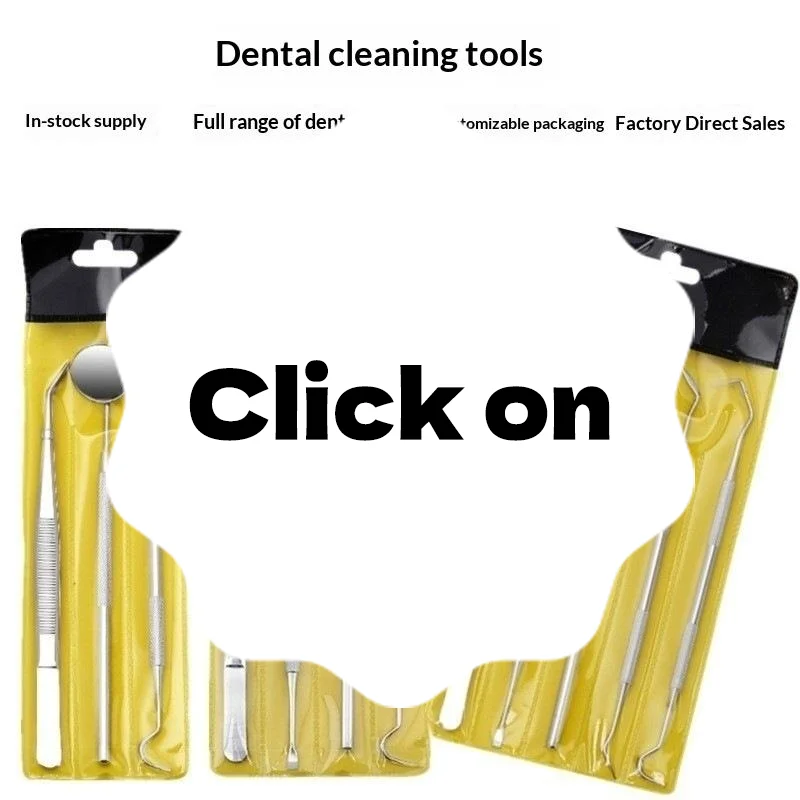 3/4/5/6Pcs Teeth Cleaning Kit With Scissors Flosser And Other Oral Care Accessories Dental Tool Set For Removing Dental Dirt