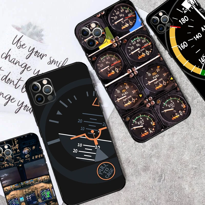 Flight Instruments Phone Case For OPPO Reno 8 7 Lite 8T 11 12 13 14 15 F 10 Pro OPPO Find X8 X6 X5 X9 Pro Cover