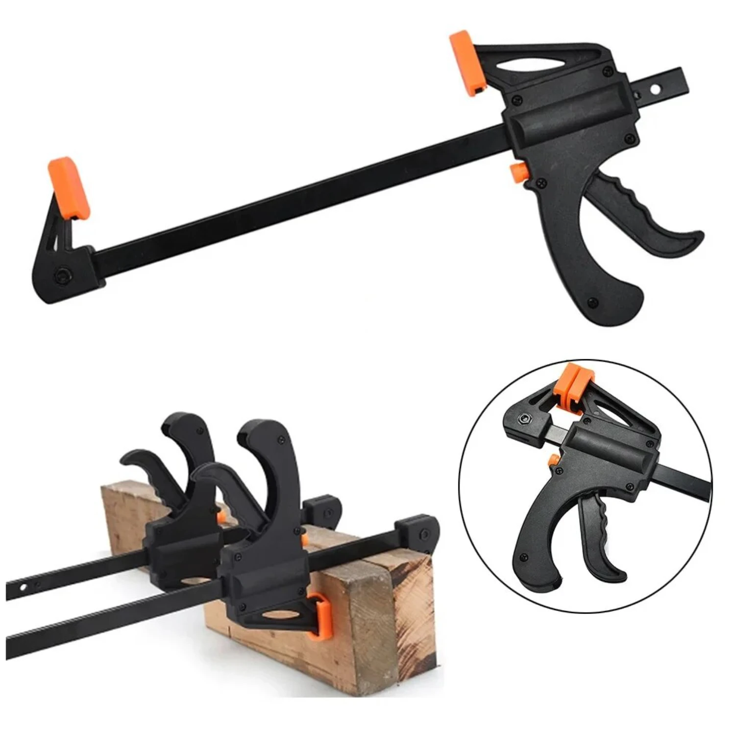 Essential Sturdy and Reliable 4-inch Woodworking F Clamp Set Tool for Carpentry, Perfect for Wood Board Projects, Must-Have Hand