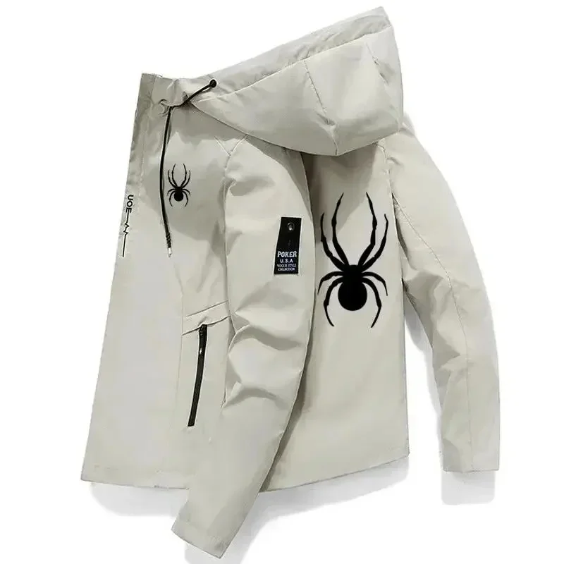 2026 Men's Windproof Sports Jacket Hooded Outdoor Training Coat High-Quality Athletic Windbreaker Casual Streetwear Running Top