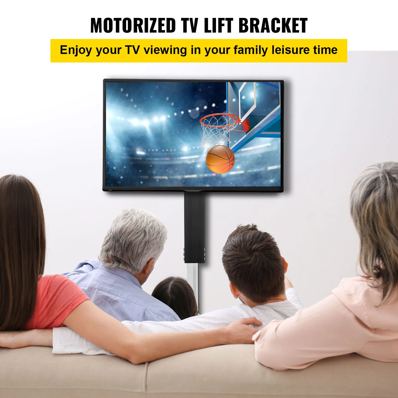 SucceBuy Remote TV Lift Motorized Cabinet TV Mount Bracket Electirc Actuator Lifting Column DCMotor Height Adjustable Plasma LCD