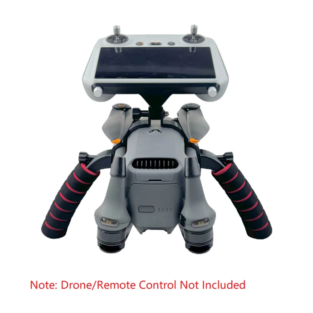 B29C-For DJI 4 Pro Dual Handle Handheld Gimbal Stabilizer Drone Repackage Expansion Bracket For DJI RC PRO 2 Parts