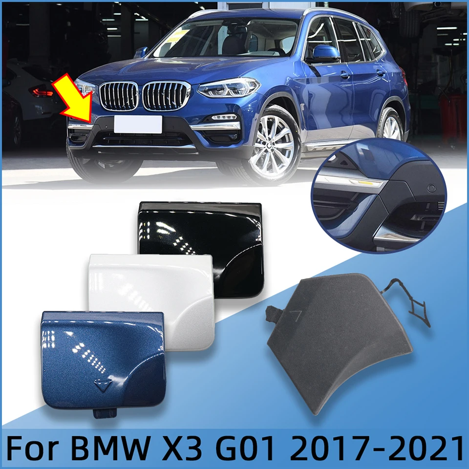 Car Front Rear Bumper Tow Hook Cover Towing Eye Cap For BMW X3 G01 Ordinady Version 2017-2021 Towing Hauling Shell Lid Trim