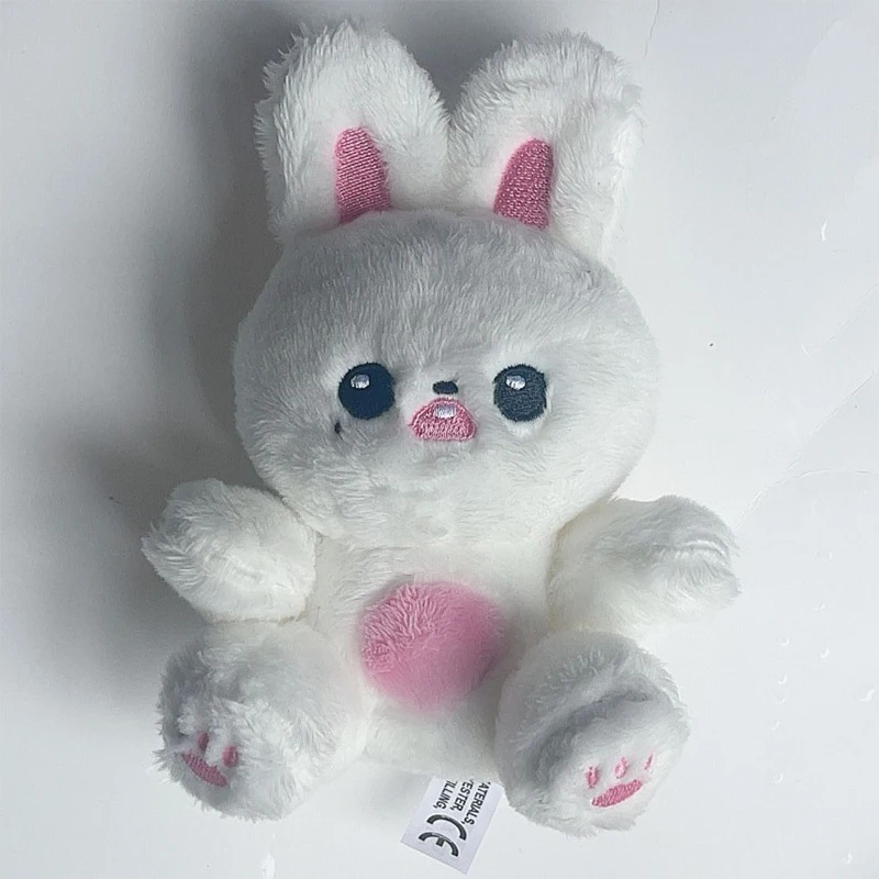 Kpop Idols Wonyoung Bunnynong Plush Doll Keychain Pendant Cartoon Doll Filling PP Cotton Toy Bag Accessories Keyring Fans Gifts