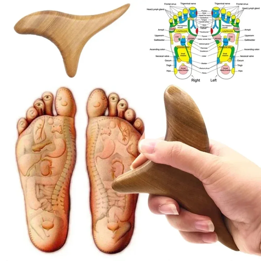 Trigger Point Massage Gua Sha Tools Professional Lymphatic Drainage Tool Wood Therapy Massage Tools for Back Neck Leg Hand