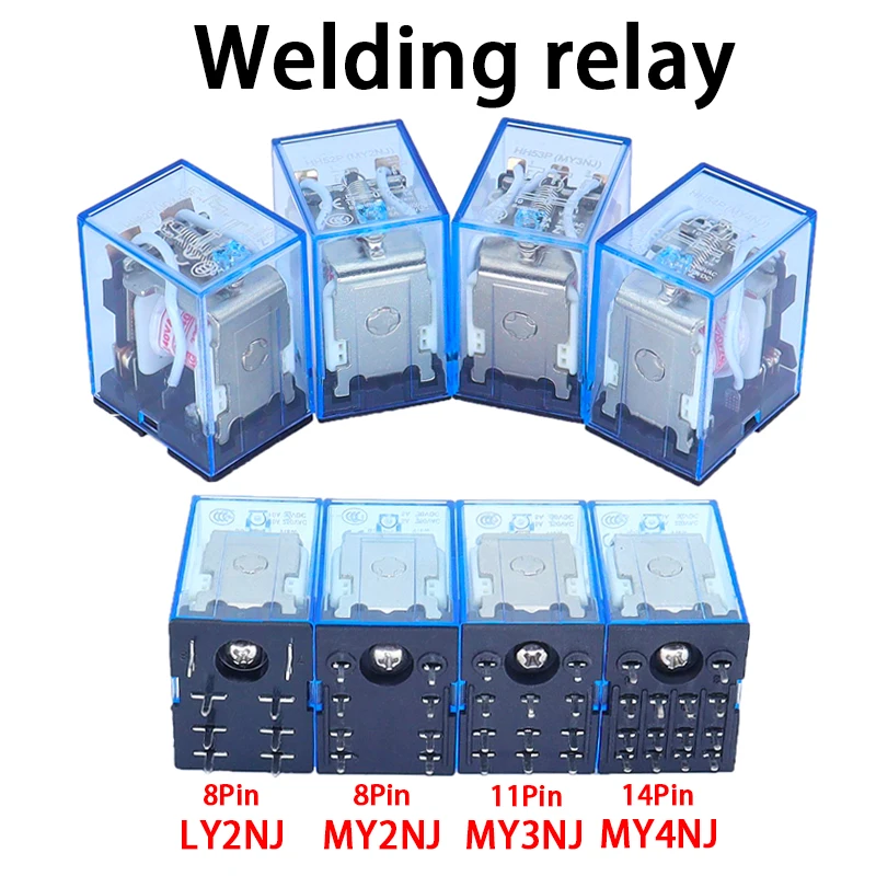 1 sztuk LY2NJ MY2NJ MY3NJ MY4NJ przekaźnik spawalniczy mały przekaźnik elektromagnetyczny DC12V DC24V AC24V AC220V 12 V przełączniki i przekaźniki