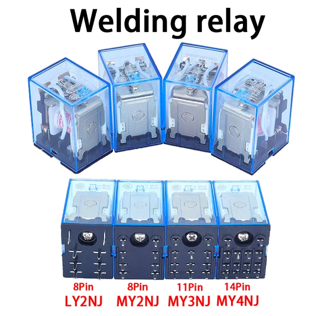 1 sztuk LY2NJ MY2NJ MY3NJ MY4NJ przekaźnik spawalniczy mały przekaźnik elektromagnetyczny DC12V DC24V AC24V AC220V 12 V przełączniki i przekaźniki