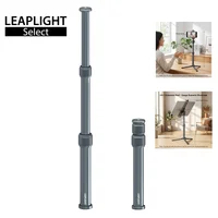 Trípode Leaplight totalmente metálico de aleación de aluminio, varilla de extensión de eje central, palo de selfie extensible para escritorio.