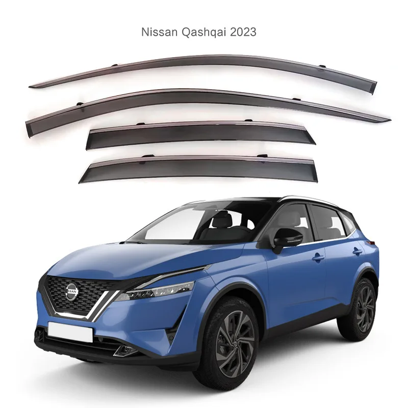 

Suitable for 2023 Qashqai rain shield Nissan Qashqai 2023 car window rainproof eyebrow thickened injection molded rain shield
