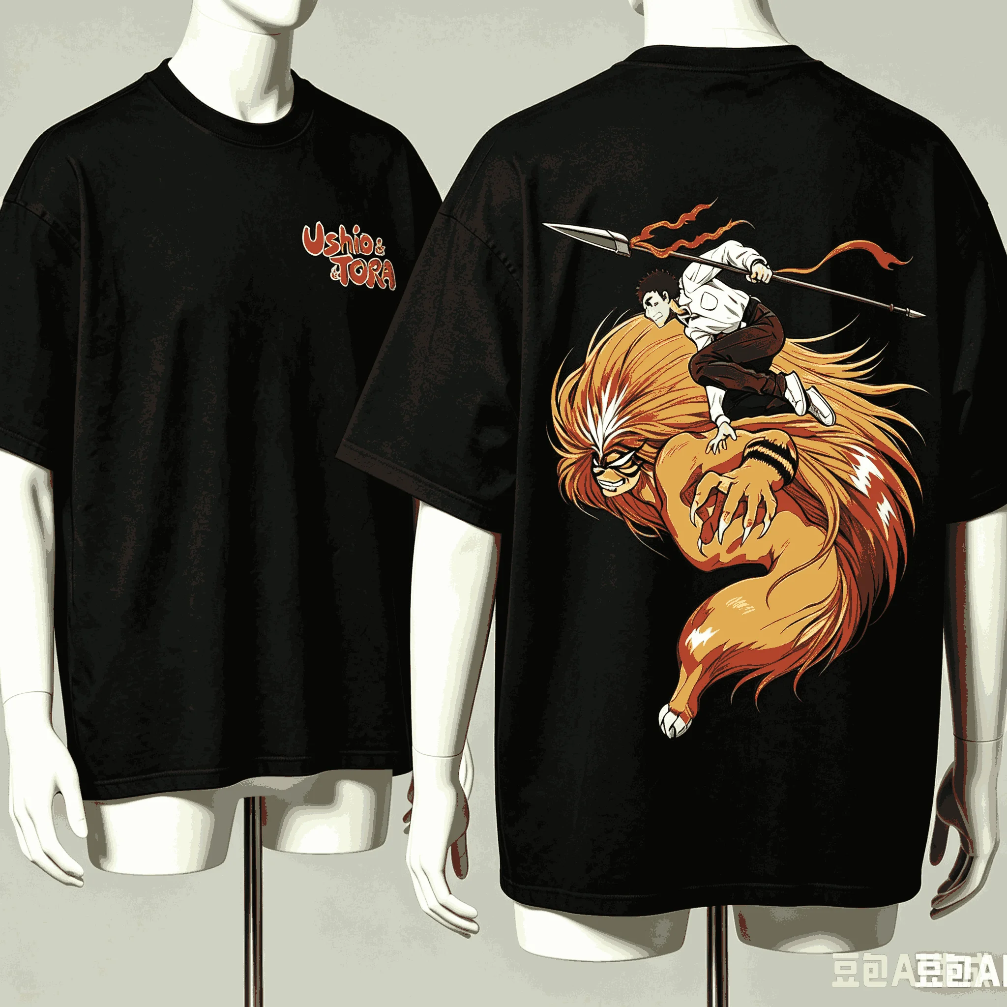 Ushio & Tora Anime Lover T-shirt Harajuku Cotton New Model High Street Retro Fashion Oversized Unisex hot product Classic soft
