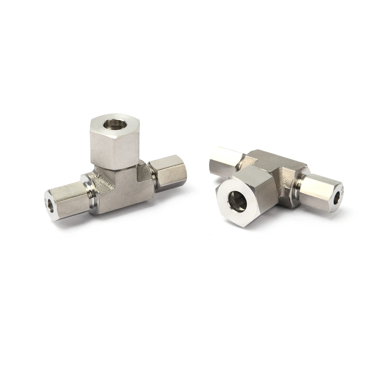 Conector de tubería en T de rama hembra con virola de acero inoxidable 304, unión en T G10 * G6 * G6