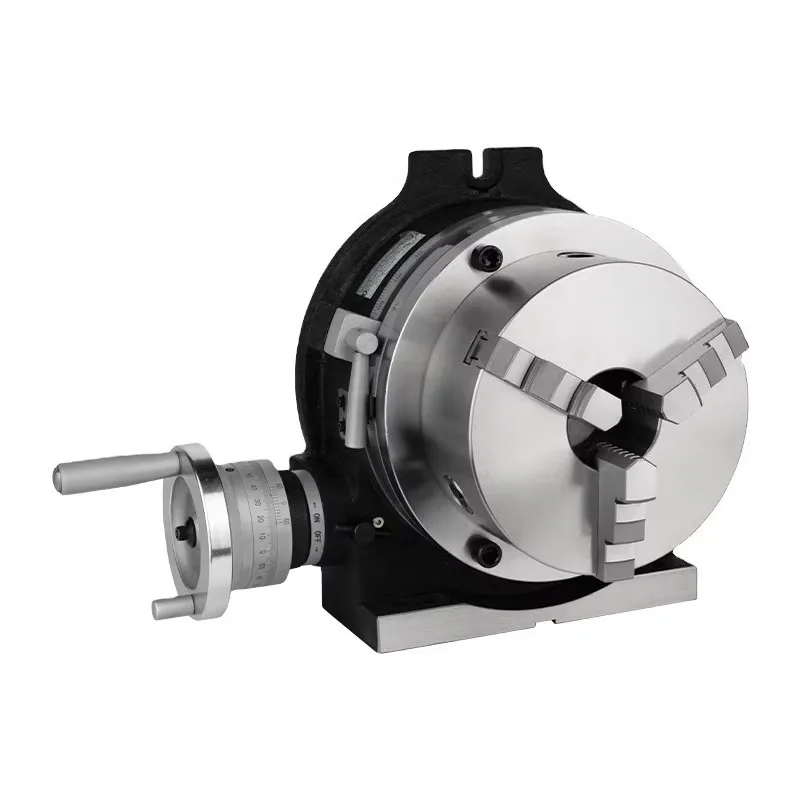 5-inch Indexing Head  Universal Indexing Head  with 3-jaw 4-inch Chuck  Suitable for CNC Milling Machine Rotary Tables