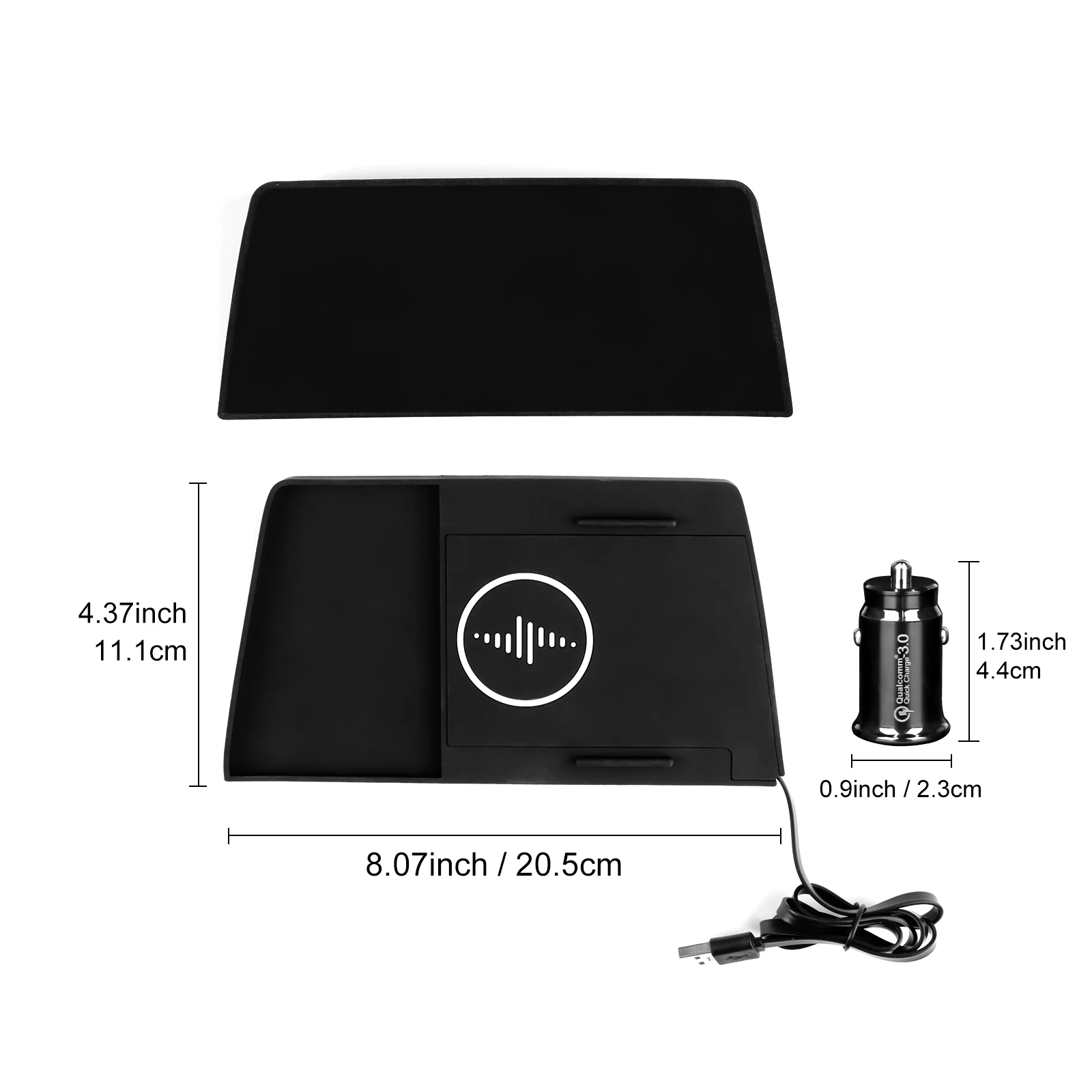 For Mazda 3 Axela 2019-2025 Car Wireless Charger Pad Fast Charging Center Console Organizer Interior Modification Accessories - view 2