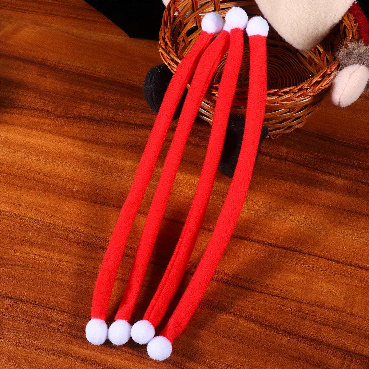

10Pcs Christmas Pet Scarf White Balls Mini Scarf for Dogs Cats Small Pets Party Decoration Christmas Pet Neckwear