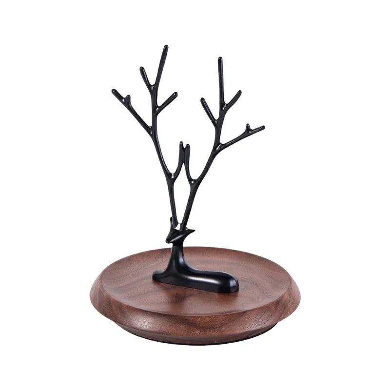 

Reindeer Shaped Jewelry Tree Holder - Necklace And Earring Hanging Stand, Practical Jewelry Organizer B-AT36