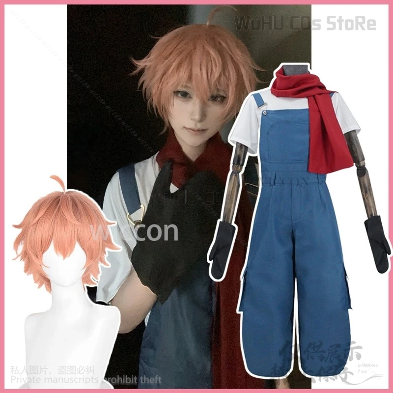 

Anime Game Angels Of Death Cosplay Edward Mason Costume Eddie Rompers T-shirt Uniform Scarf Halloween Full Set Cos Customized
