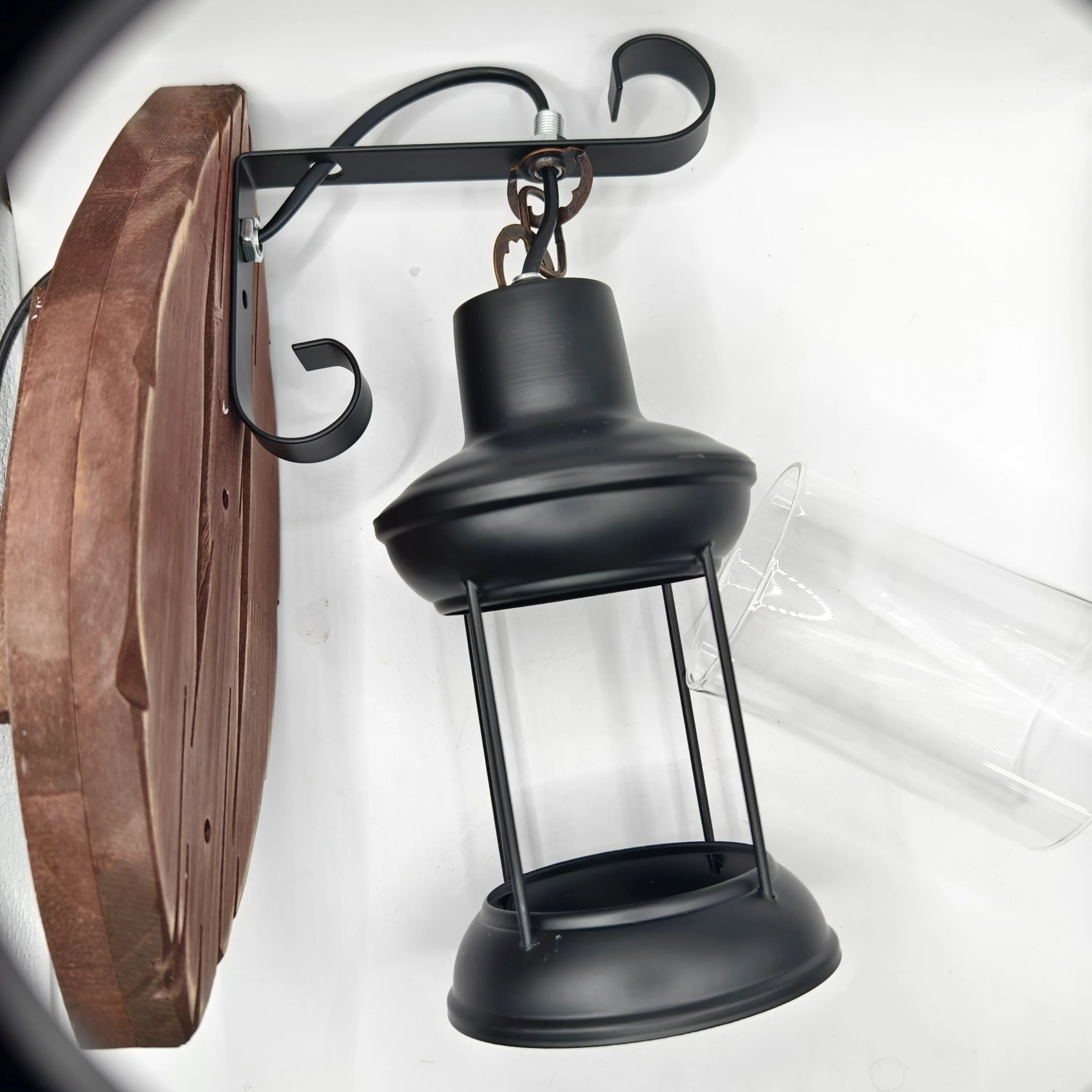 

Vintage Industrial LED Cage Wall Light Retro Loft Wall Lamps Black Lamp Shade E27 Sconce Lights Modern Indoor Lighting Fixture