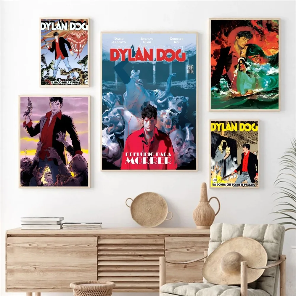 Amine Dylan Dog Poster Paper Print Home Living Room Bedroom Entrance Bar Cafe Art Painting Decoration