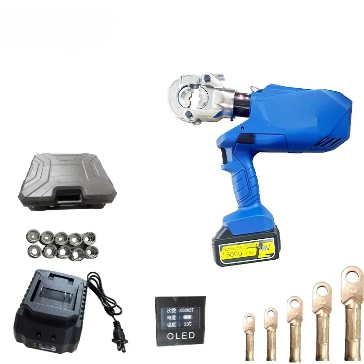 Device 18V Hydraulic Crimping Tool, Voltage 220V Ez-300 60KN Cordless Hydraulic Cable Terminal Crimping