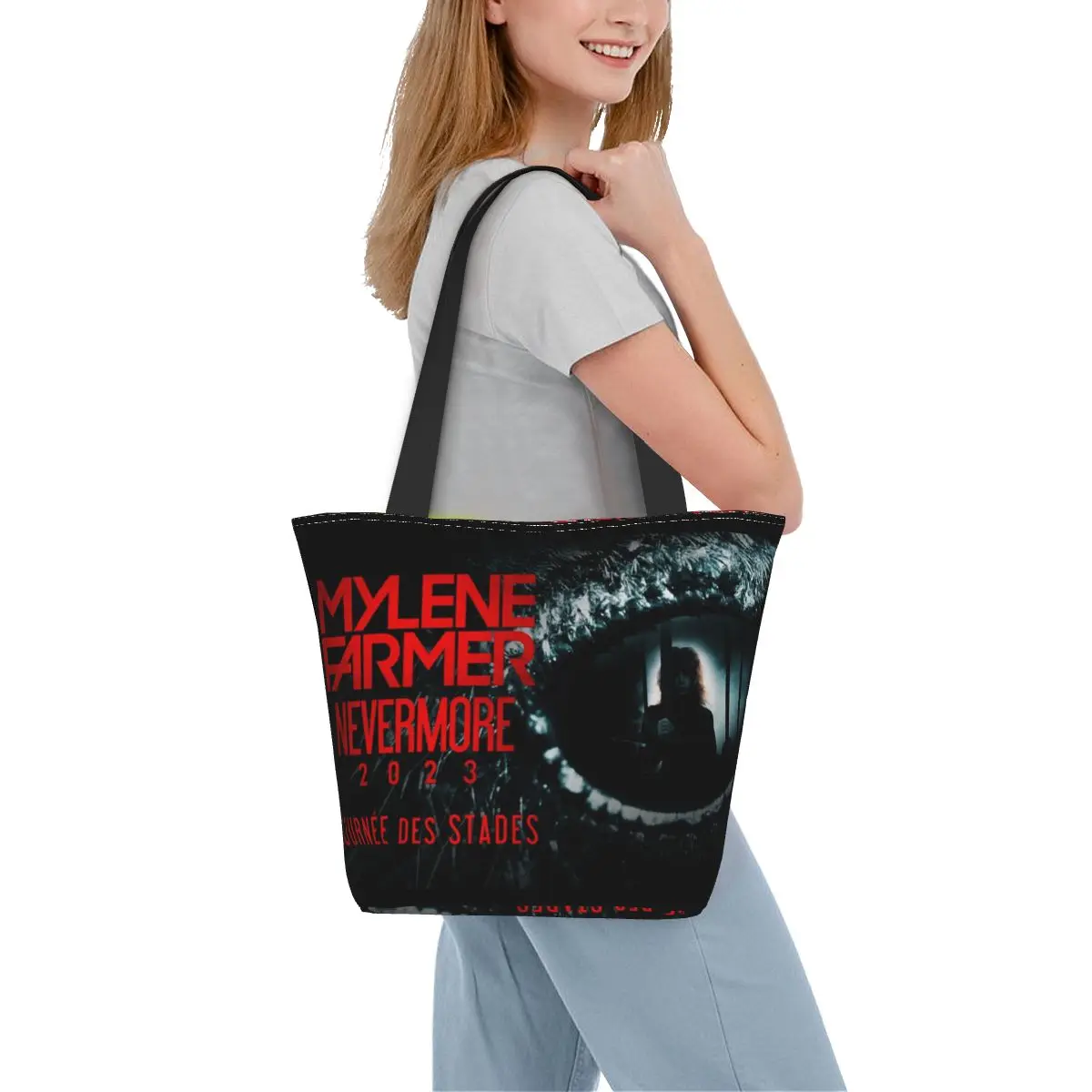 2023 Mylene Farmer Nevermore Handbag Accessories Trend For Unisex Shopping Bags