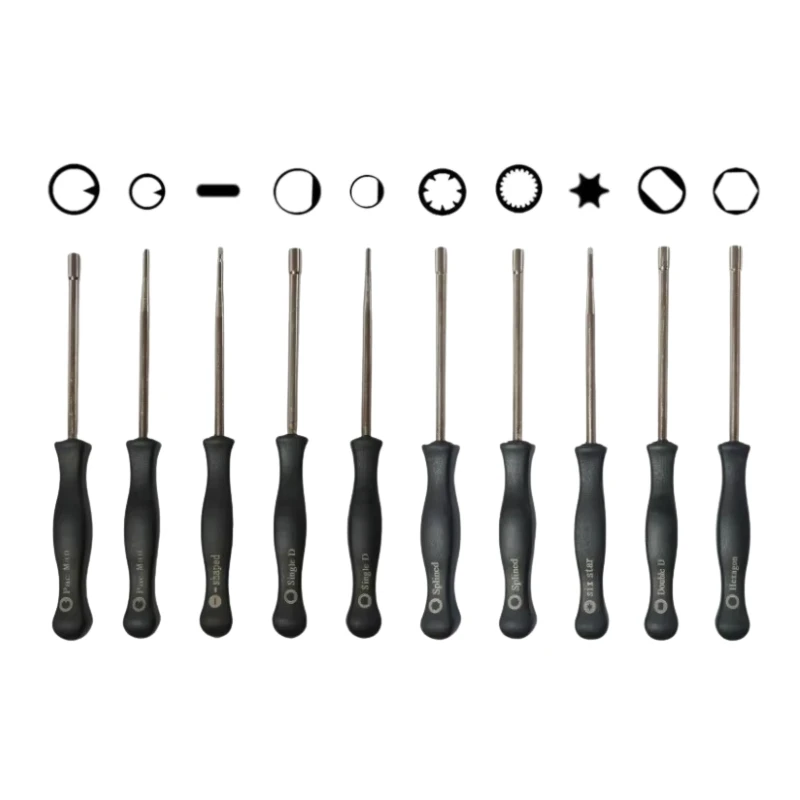 Strumenti di regolazione del carburatore 10 pezzi per motosega Trimmer Set di cacciaviti di messa a punto multi-testa Riparazione auto Accessori moto