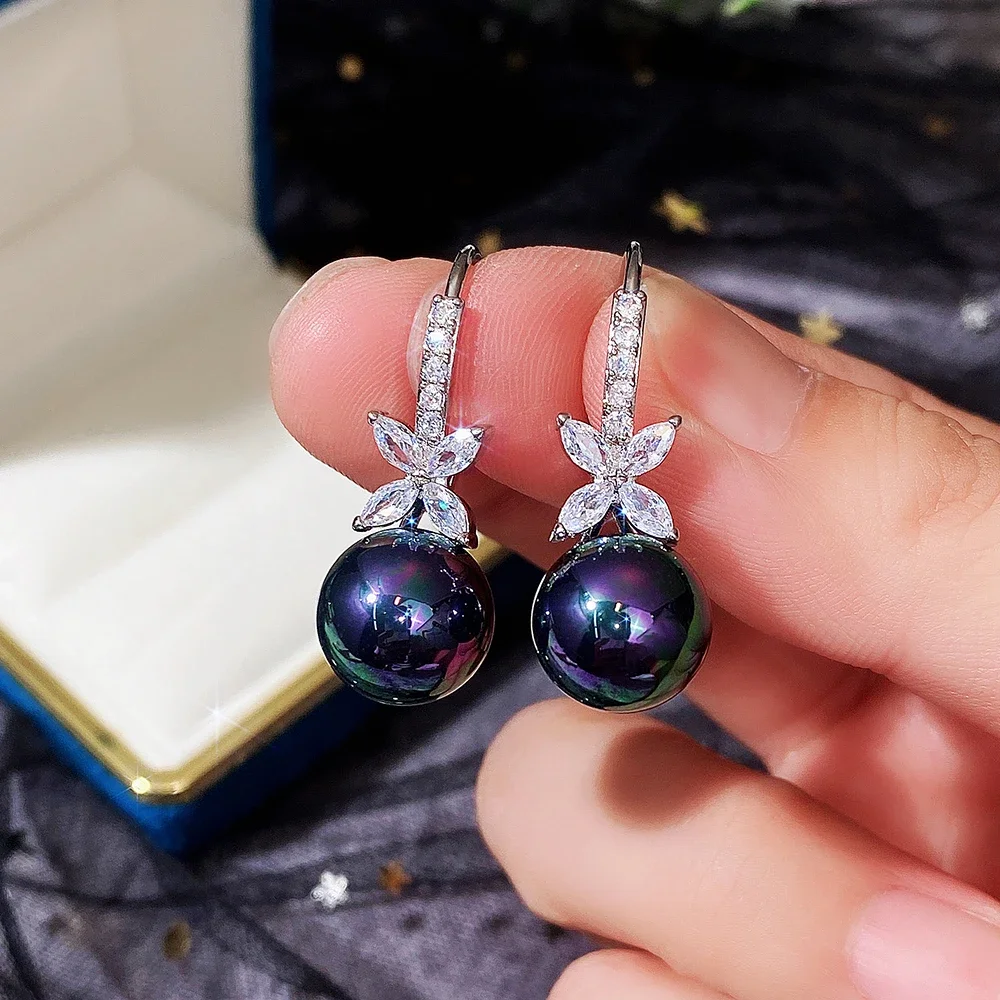 2024 Milangirl New Female Pendant Earrings Brilliant Crystal Jewelry for Wedding Party Elegant Lady Engagement Accessories Gift