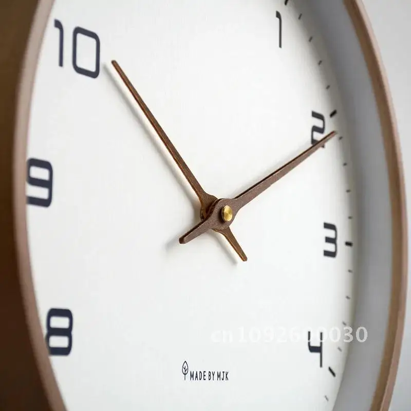 

12inch Nordic Clocks Wall Clock European Style Wooden Wall Clock Room Wall Mute Home Living Decor Modern Clock Minimalis Wall