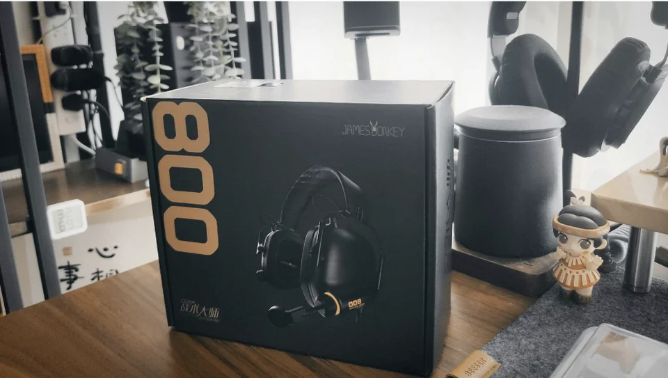 New James Donkey 008 Tactical Master Pilot Headphone Black 7.1