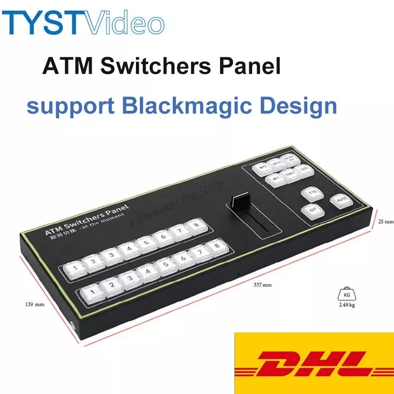 TYST ATM switcher panel Recording 4K Virtual studio Recording Video Switcher for Live Broadcast for blackmagicdesign BMD