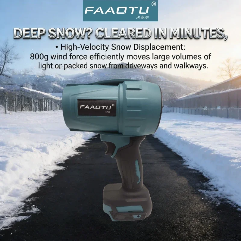 

FAAOTU Violent Blower Turbo Jet Fan 18V Electric Air Duster Wind Speed Turbo Rechargeable Cleanin Tool Suitable for MT battery