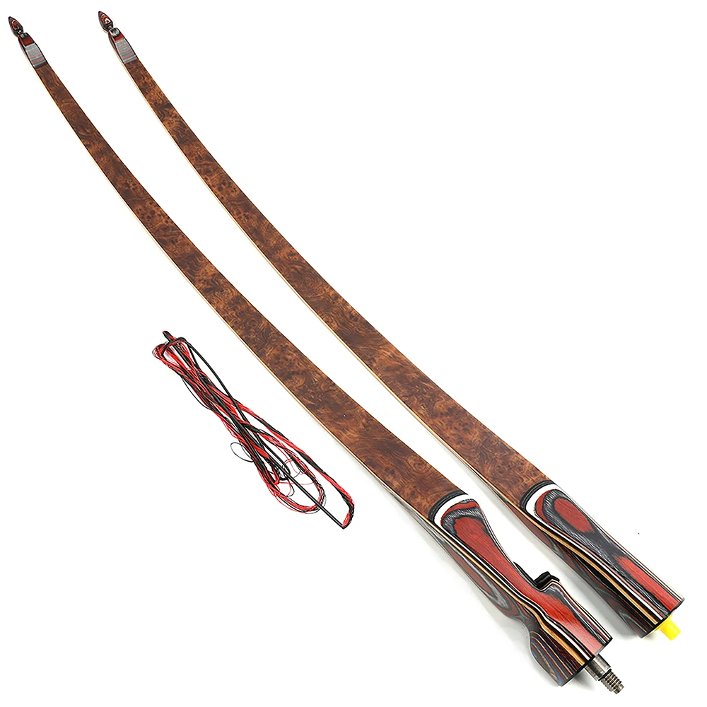 60inch Archery Traditional Triangle Bow 20-55lbs Takedown Longbow Recurve Bow,Right Hand Outdoor Shooting Hunting Accessories