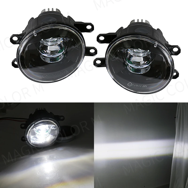 Dla Toyota Światła przeciwmgielne LED Fit Corolla RAV4 Camry Yaris Prius CHR Hilux Lexus Reflektor samochodowy Światła do jazdy dziennej 12V