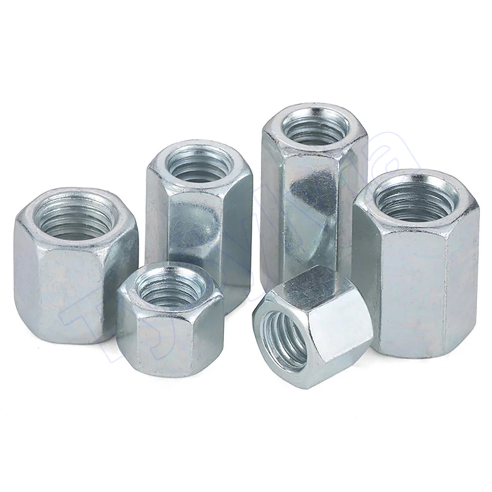Metric M4 M5 M6 M8-M24 Galvanized Hex Coupling Nut, Hex Spacer Motherboard Standoff Connecting Column