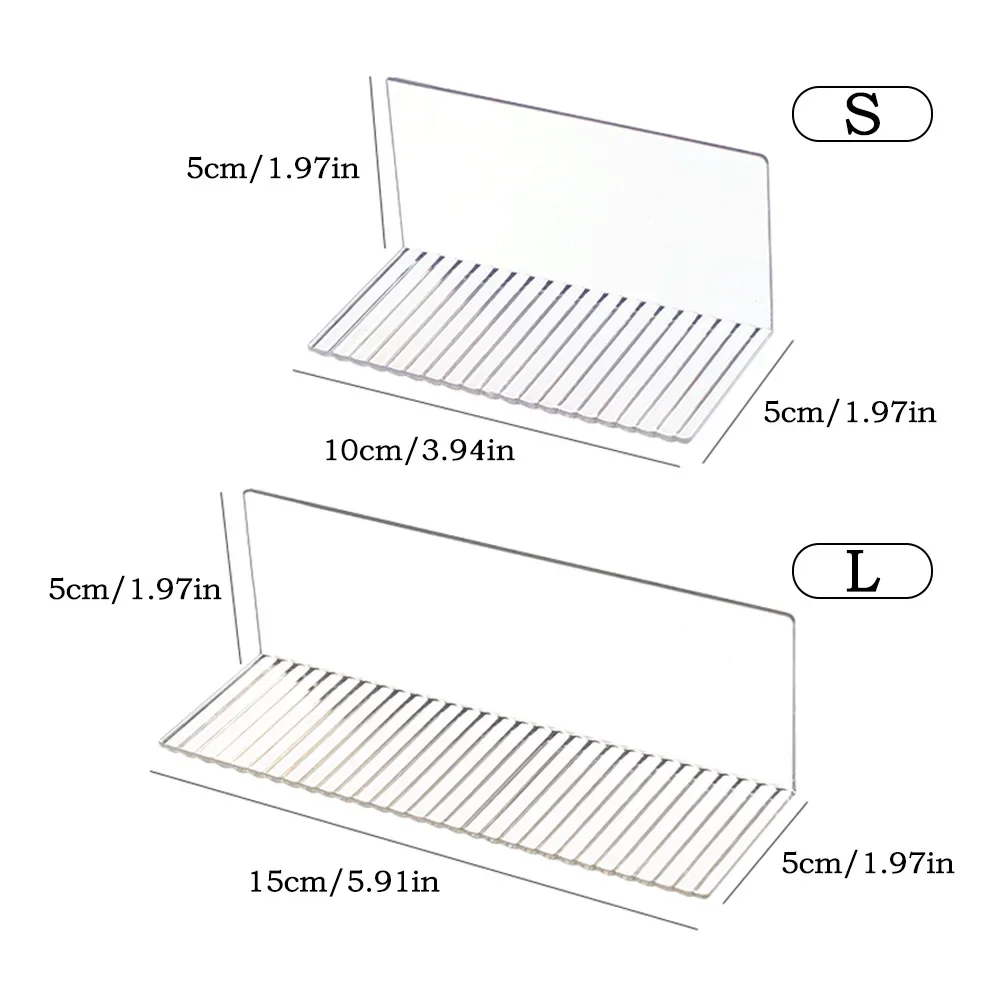 10/15 centimetri Acrilico Trasparente Mensola Galleggiante Autoadesiva Mensola di Stoccaggio Decorazione Della Parete Giocattoli Scaffale Bagno Dispenser di Sapone supporto