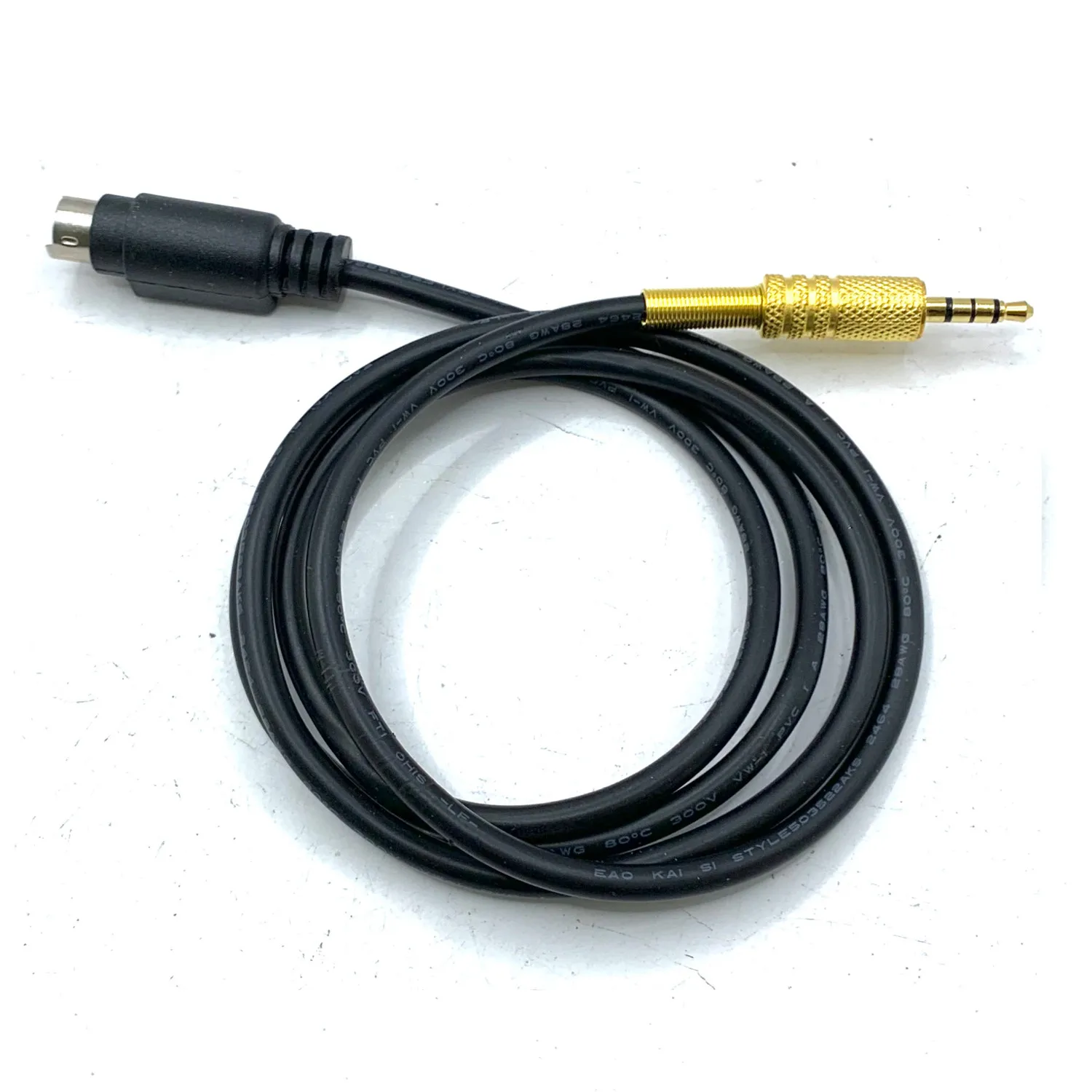 DIN6 to 3.5mm Radio Sound Card PTT Audio Cable for YAESU FT‑891 FT‑857 FT‑817 FT‑991 FT‑450D