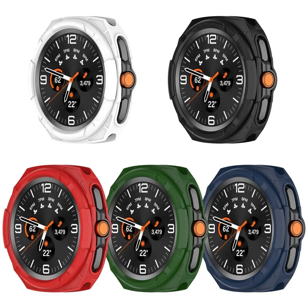 TPU Protective Case Hollow Anti-Scratch Screen Protector Soft Edge Shell for Samsung Galaxy Watch 8 Classic
