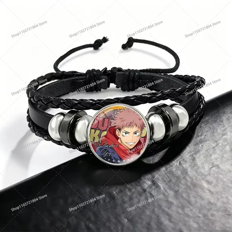 1/7pcs Jujutsu Kaisen Time Stone Bracelet for Men Women Anime Cartoon Fashion Bracelets Couple Exquisite Bracelet Birthday Gift