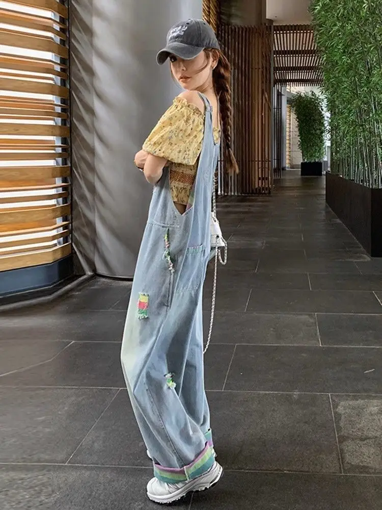 جمبسوت نسائي أنيق طويل وزرة قابلة للطي مطرزة بسحاب هاراجوكو رباط ضيق خاص مقسم كومة عادية