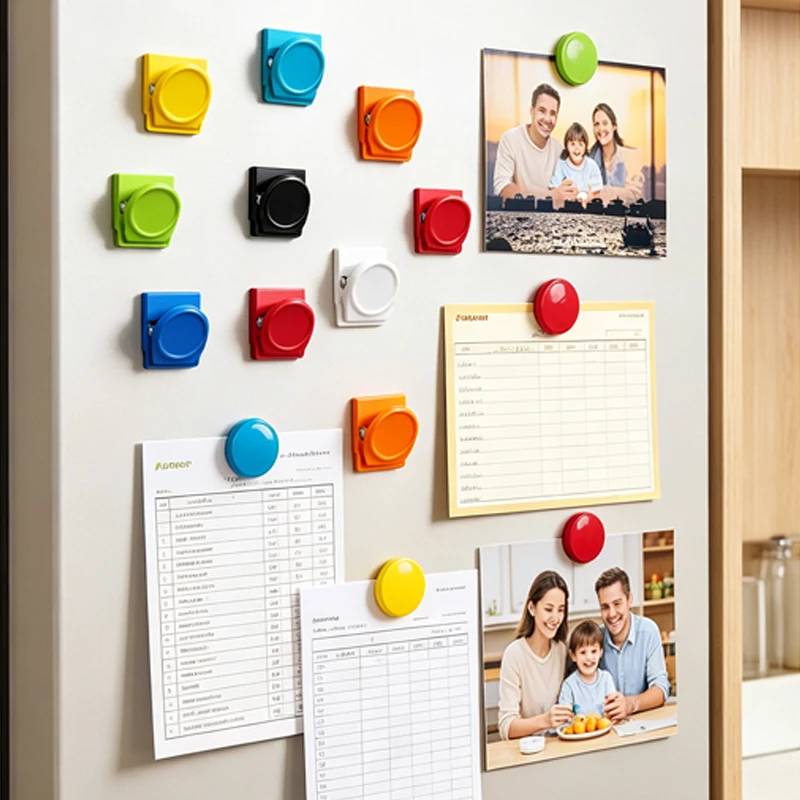 5-Piece Magnetic Office & Fridge Clips Multi-color Multi-functional File Organizers Suitable For Home Kitchen And Office Use