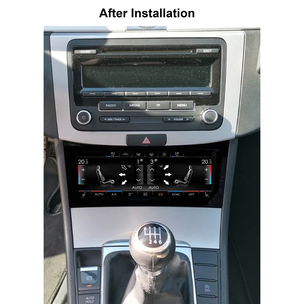 Digital Air Conditioning Panel for VW Passat B7 3C 2010 - 2016 / Passat CC 2008 - 2016 /Passat B6 2007 - 2011