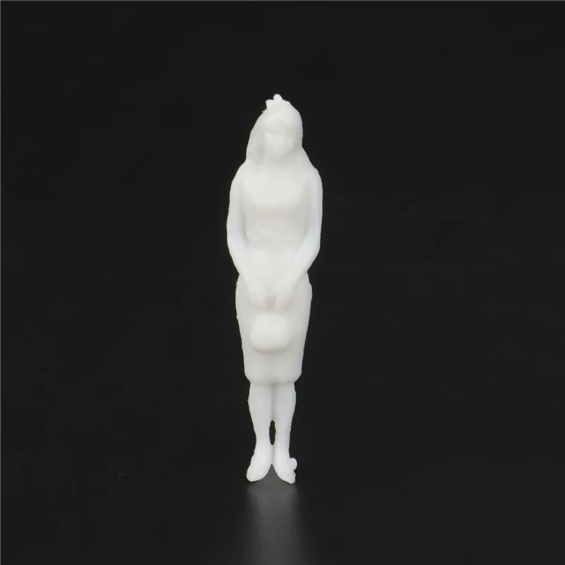 WOWFU-1:50 화이트 피규어 건축 모형 인간 규모 HO 모형 플라스틱 인물, 200개