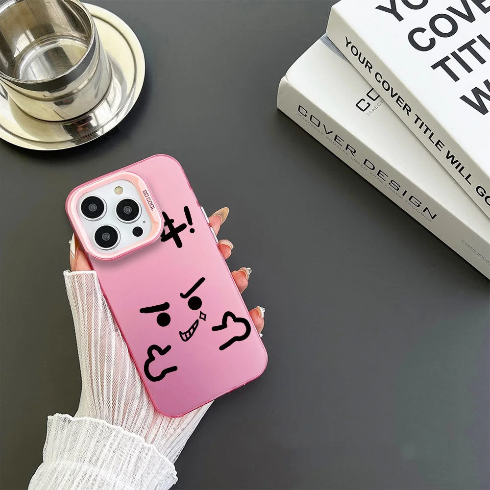 Big eyes yeah Phone Case For iphone11 12 13 14 15 16 Pro Max Plus  fashion laser colorful silver IMD cover