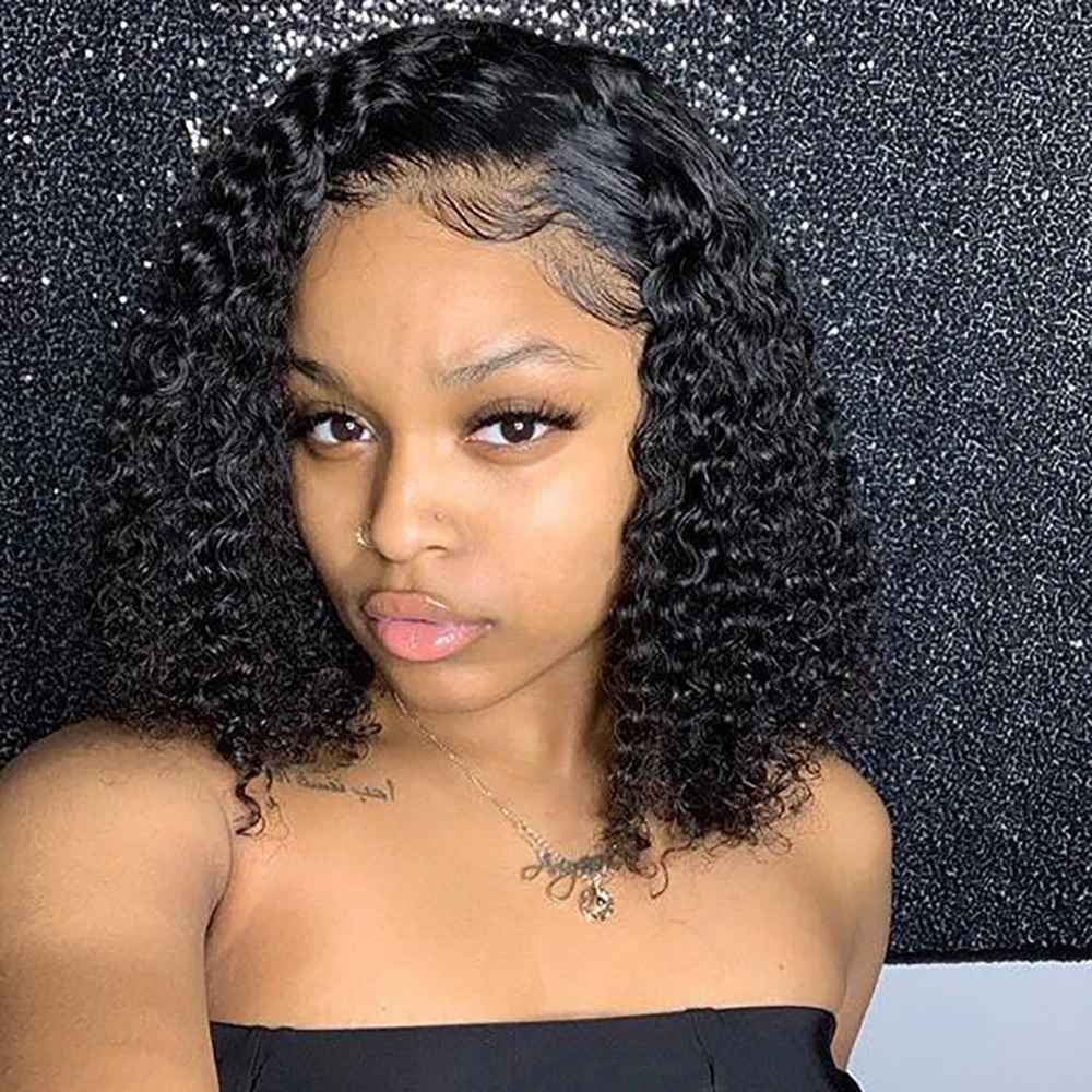 Black Curly Pixie W… - image