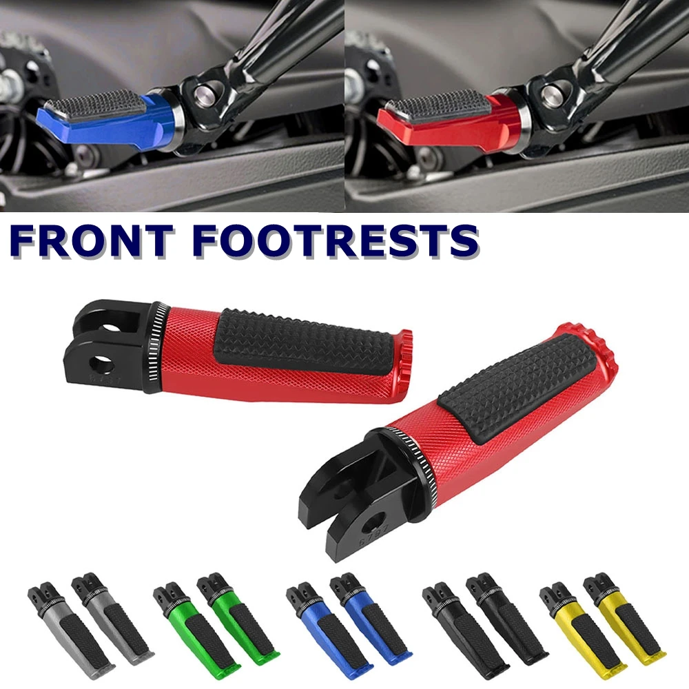 STREET SCRAMBLER 1200XC Motorcycle Front Foot Rest Pegs Pedal Footrests For BONNEVILLE T100  T120 DAYTONA 675 SPEED TRIPLE TIGER