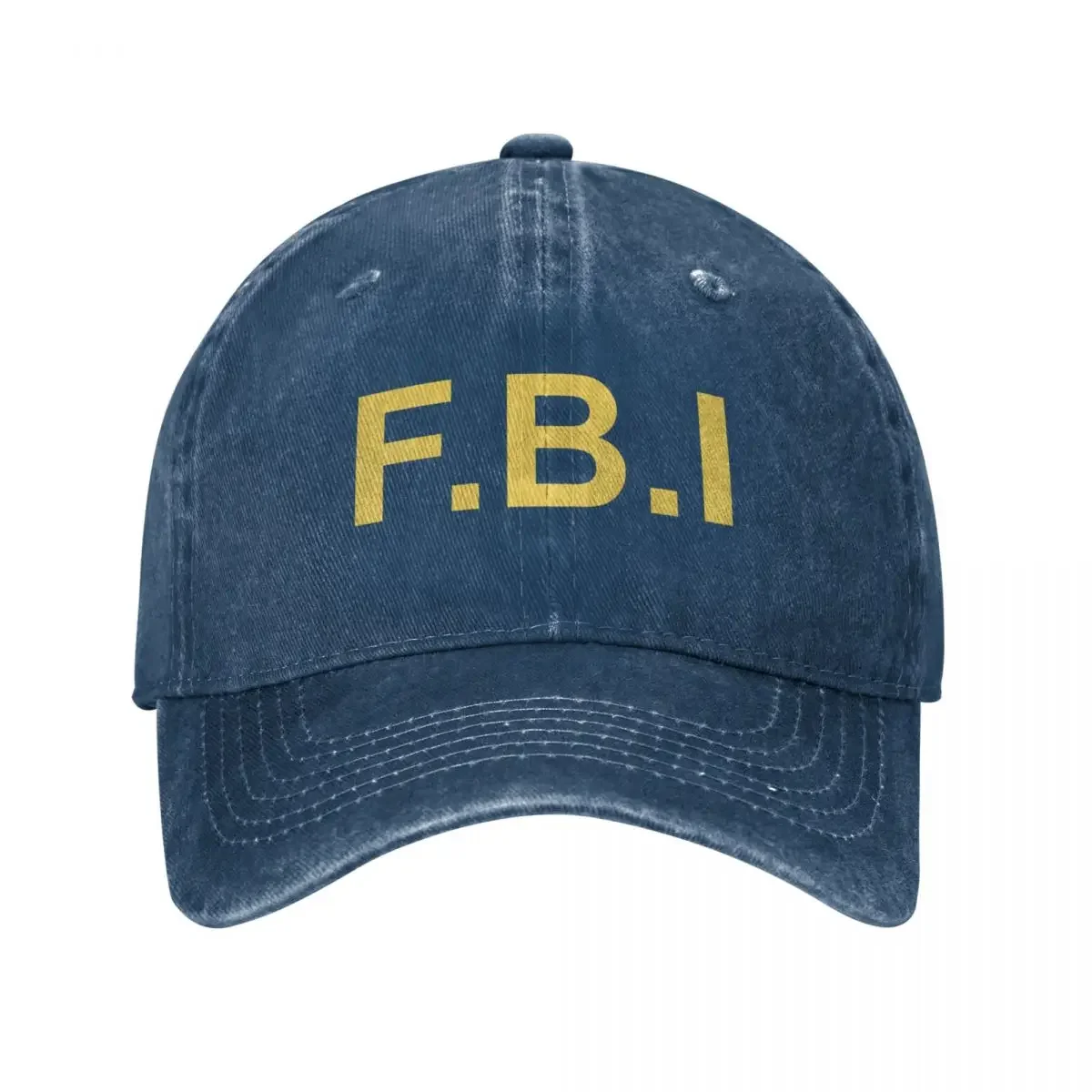 Casquette de baseball jaune avec logo FBI pour hommes et femmes, chapeau de luxe personnalisé, nouveau designer