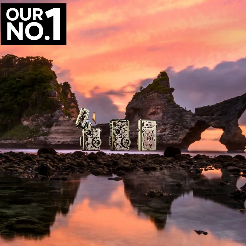 

1Высококачественная роскошная зажигалка в стиле стимпанк с рычагом передач, механическая креативная зажигалка из чистой меди Kero Федерации, индивидуальный мужской подарок