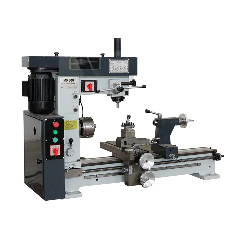 

MP800 Lathe Turning Milling Household Milling Machine Ordinary Lathe Micro Bench Drilling Milling Machine